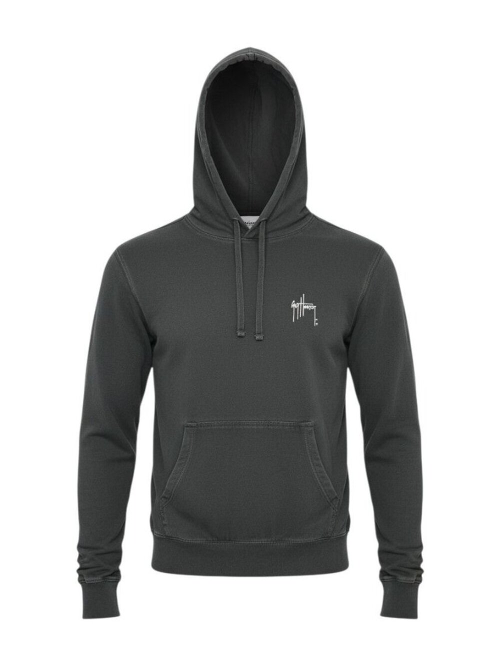 Guy Harvey Charcoal Gray Graphic Pullover Hoodie Kangaroo Pocket Size S Men